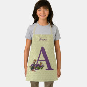 Tablier Beagle Chiot Papillons Monogramme Initiale A Nom (Insitu)