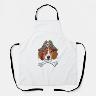 Tablier Beagle Costume de pirate Jolly roger Drapeau Croix