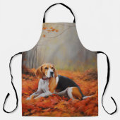 Tablier Beagle en automne Leaves automne Inspire (Recto)