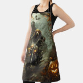 Tablier Beagle équitation moto Halloween effroi (Insitu)