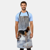 Tablier Beagle Laisser Neige Noël (Porté)