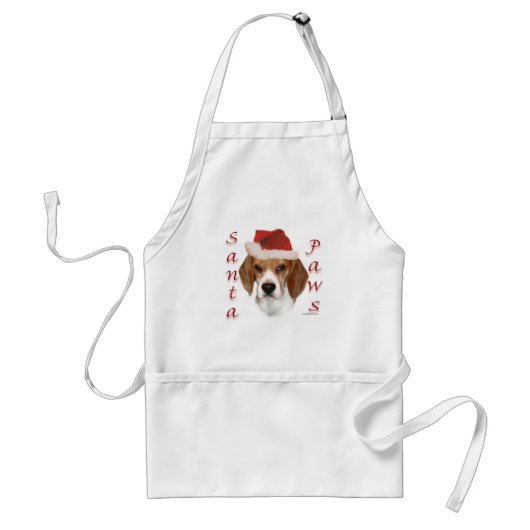 Tablier Beagle Père Noël Paws (Devant)