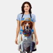Tablier Beagle sur la plage, cadeau d'été pour les amoureu (Porté)