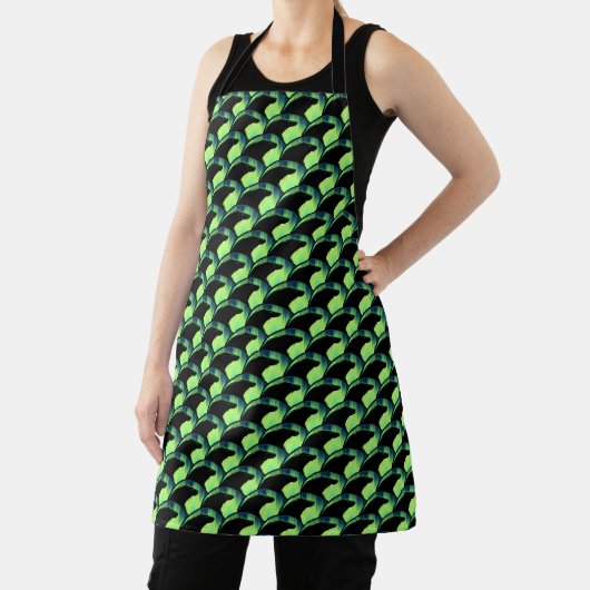 Tablier Bear Art Aprons Tribal Northern Lights Bear Aprons (Insitu)