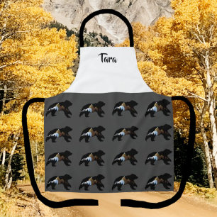 Tablier Bear Lover's Restaurant Style Apron