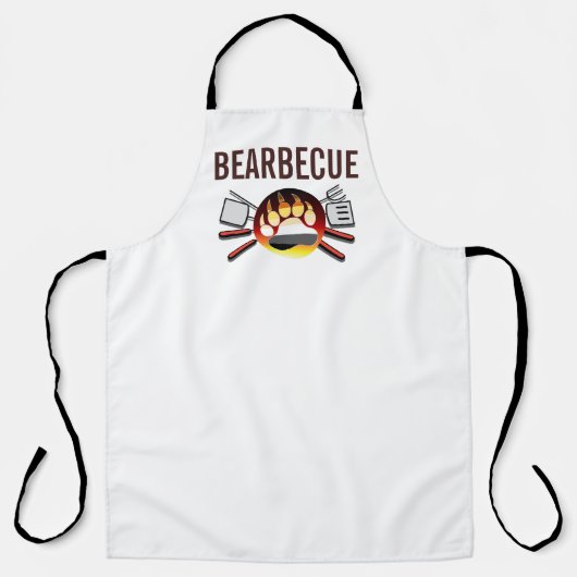 Tablier Bear Pride Bearbecue Cool et amusant (Recto)