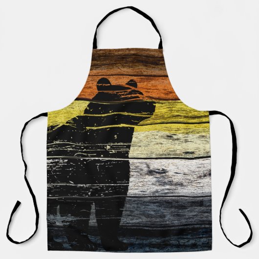 Tablier Bear Pride Wood Art (Recto)