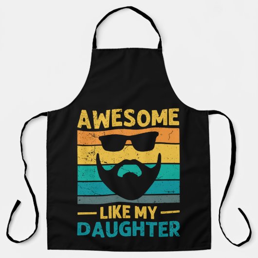 Tablier bearded dad Awesome Like My Daughter (Recto)