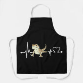 Tablier Beared Dragon Heartbeat Funny Animal (Recto)