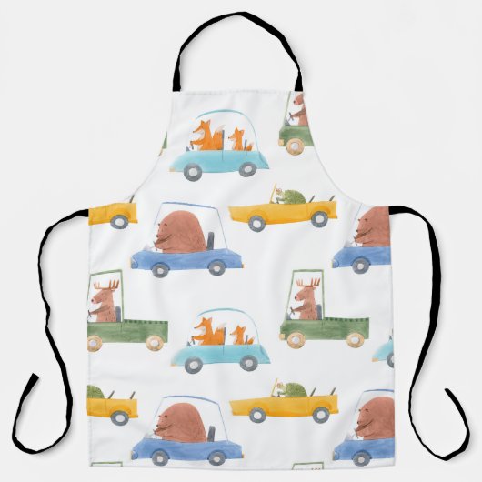 Tablier Beau bébé motif sans soudure avec mignonette (Recto)