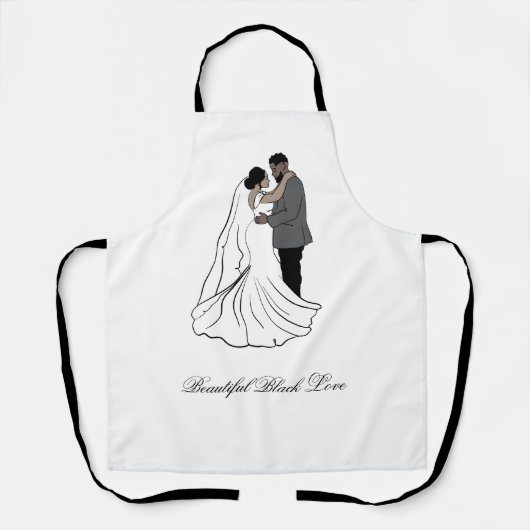 Tablier Beau Black Love Apron (Recto)