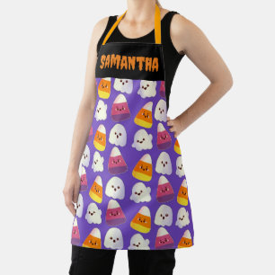 Tablier Beau Bonbon Halloween Et Motif Fantôme