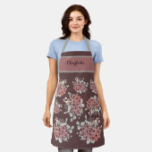 Tablier Beau bouquet de fleur de terrain personnalisé tabl (Porté)