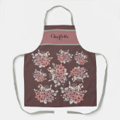 Tablier Beau bouquet de fleur de terrain personnalisé tabl (Recto)