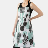 Tablier Beau cactus dessinés à la main doodé sans couture  (Insitu)