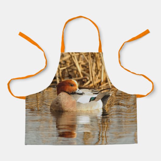 Tablier Beau canard éponge à l'étang de l'Eurasie (Recto)