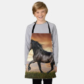 Tablier Beau Cheval Noir (Porté)