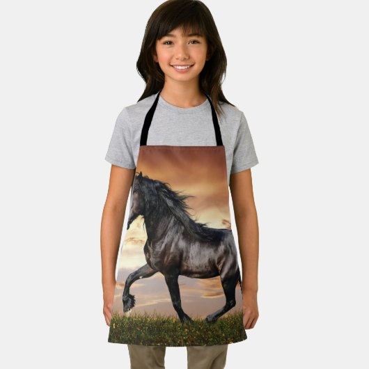 Tablier Beau Cheval Noir (Insitu)