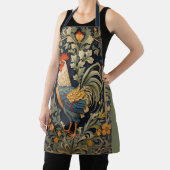 Tablier Beau Coq Vintage William Morris Inspiré (Insitu)