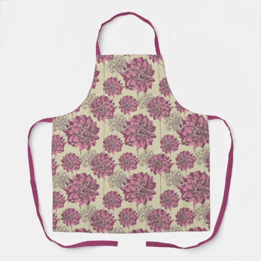 Tablier Beau Dahlia Flower Apron (Recto)