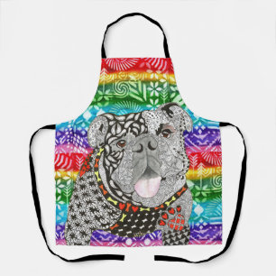 Tablier Beau et coloré anglais Bulldog Apron