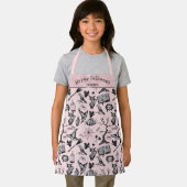 Tablier Beau et Déplaisante Halloween rose (Insitu)