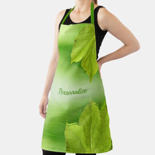 Tablier Beau et élégant paysage Feuille vert (Insitu)