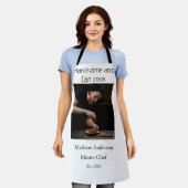 Tablier Beau et peut cuisiner ajouter nom master chef date (Porté)