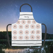 Tablier Beau gris charbon et rose floral Apron