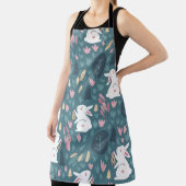 Tablier Beau lapin : vintage imprimé sans couture. (Insitu)