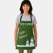 Tablier beau monde hivernal (Insitu)