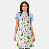 Tablier Beau Motif de Noël (Porté)