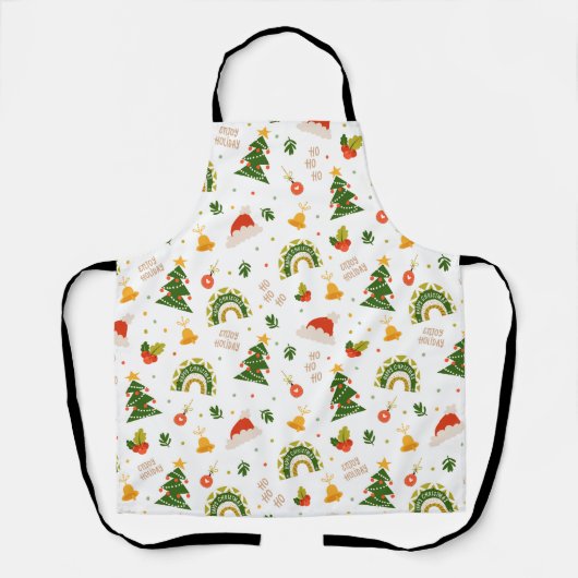 Tablier Beau Motif de Noël (Recto)