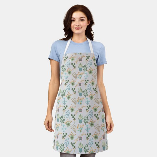 Tablier Beau Motif de printemps (Porté)