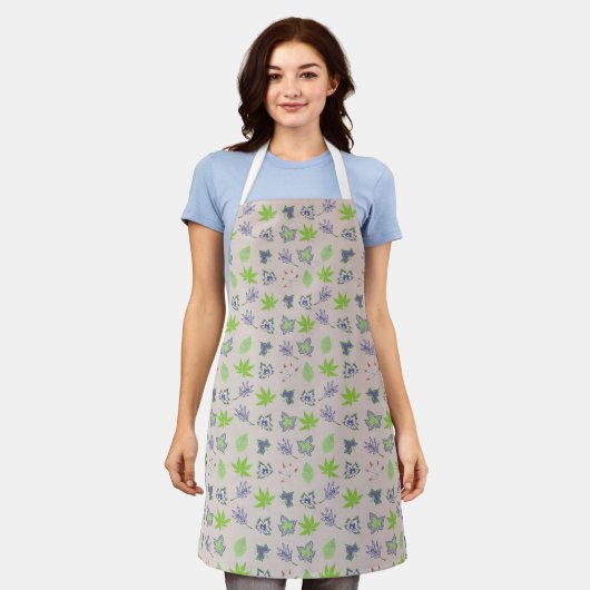 Tablier Beau Motif d'été (Porté)