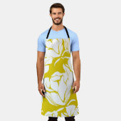 Tablier Beau motif floral sans couture arrière - plan. (Porté)