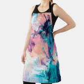 Tablier Beau motif futuriste multicolore froid. Abst (Insitu)