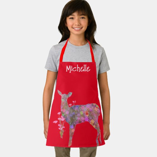 Tablier Beau Noël aux Cerfs (Insitu)