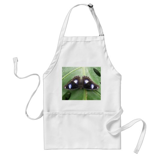 Tablier Beau Papillon Bleu tacheté Apron (Devant)