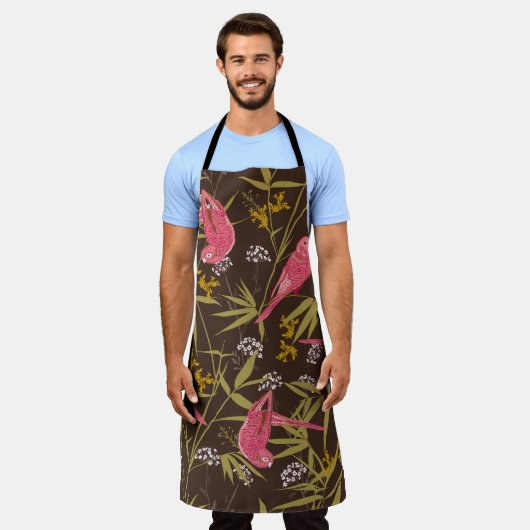 Tablier Beau perroquet à main dans la forêt de Bamboo (Porté)