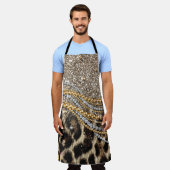 Tablier Beau poster de animal léopard tendance (Porté)