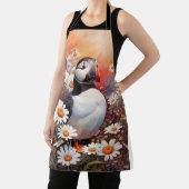 Tablier Beau Puffin Dans Le Champ Maisy (Insitu)