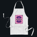 Tablier Beautiful baby pink floral purple shade motif mono<br><div class="desc">Beautiful baby pink floral purple shade monogram</div>