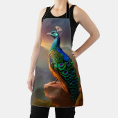 Tablier Beautiful Peacock accueille la journée (Insitu)