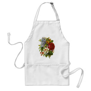 Tablier Beautiful Romantic Summer Bouquet with Red Rose