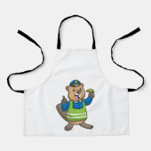 Tablier Beaver en tant qu'agent de police avec sifflet (Recto)