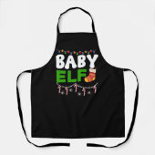 Tablier Bébé Elfe Noël Conception de vacances-84608 (Recto)