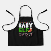 Tablier Bébé Elfe Noël Conception de vacances-84608 (Recto)