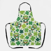 Tablier Bébé Hibou Mignon St Patrick Dessin Animé (Recto)