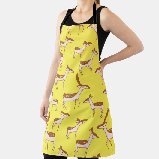 Tablier Bébé mignon cerf et famille (Insitu)